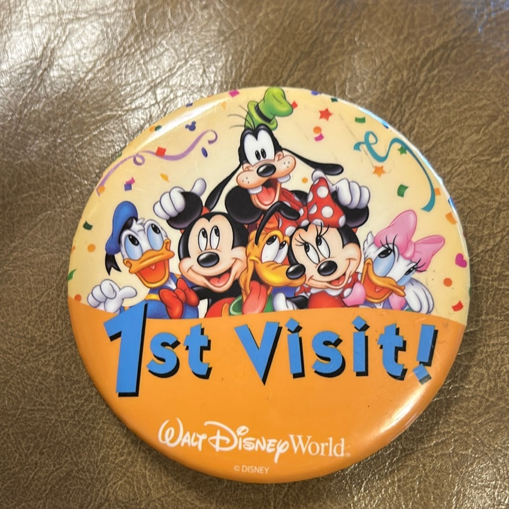 Disney My 1st Visit pin.  Mickey and the whole gang .  Good condition.